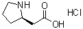 CAS # 439918-59-9, (2R)-2-Pyrrolidineacetic acid hydrochloride, (R)-2-(Pyrrolidin-2-yl)acetic acid hydrochloride