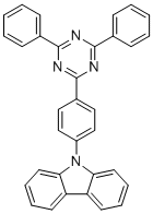 structure of CAS# 440354-93-8, 9-(4-(4,6-Diphenyl-1,3,5-triazin-2-yl)phenyl)-9H-carbazole