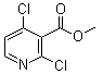 structure of CAS# 442903-28-8, 2,4-二氯-3-吡啶羧酸甲酯
