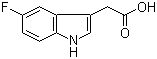 structure of CAS# 443-73-2, 5-Fluoroindole-3-acetic acid