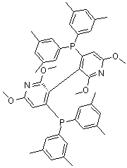 structure of CAS# 443347-10-2, (3S)-4,4'-Bis[bis(3,5-dimethylphenyl)phosphino]-2,2',6,6'-tetramethoxy-3,3'-bipyridine
