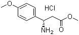 structure of CAS# 444119-40-8, (betaS)-beta-氨基-4-甲氧基苯丙酸甲酯盐酸盐