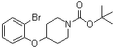 structure of CAS# 444605-55-4, 4-(2-溴苯氧基)哌啶-1-羧酸叔丁酯