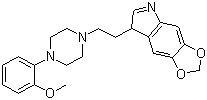 CAS # 4448-96-8, Solypertine, 7-[2-[4-(2-Methoxyphenyl)piperazin-1-yl]ethyl]-5H-[1,3]dioxolo[4,5-f]indole