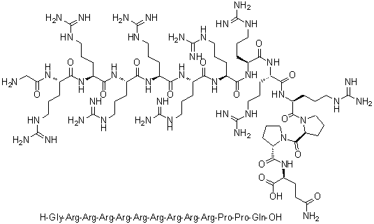CAS # 445461-98-3, Glycyl-L-arginyl-L-arginyl-L-arginyl-L-arginyl-L-arginyl-L-arginyl-L-arginyl-L-arginyl-L-arginyl-L-prolyl-L-prolyl-L-glutamine
