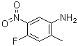 structure of CAS# 446-18-4, 4-氟-2-甲基-5-硝基苯胺