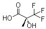 structure of CAS# 44864-47-3, (R)-2-Hydroxy-2-methyl-3,3,3-trifluoropropionic acid