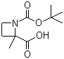 structure of CAS# 449758-77-4, 2-甲基-1,2-氮杂环丁烷二甲酸 1-叔丁酯