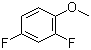 structure of CAS# 452-10-8, 2,4-Difluoroanisole