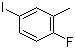 structure of CAS# 452-68-6, 2-Fluoro-5-iodotoluene