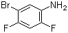 structure of CAS# 452-92-6, 5-Bromo-2,4-difluoroaniline