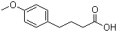 structure of CAS# 4521-28-2, 4-(4-Methoxyphenyl)butyric acid