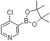 structure of CAS# 452972-15-5, 4-氯吡啶-3-硼酸频哪醇酯