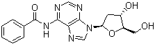structure of CAS# 4546-72-9, N-苯甲酰基-2'-脱氧腺苷
