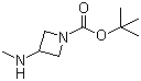 structure of CAS# 454703-20-9, 3-(甲基氨基)氮杂环丁烷-1-羧酸叔丁酯