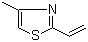 CAS # 45534-10-9, 2-Ethenyl-4-methylthiazole, 2-Vinyl-4-methylthiazole