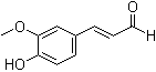 structure of CAS# 458-36-6, 3-(4-羟基-3-甲氧基苯基)-2-丙烯醛