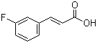 CAS # 458-46-8, 3-Fluorocinnamic acid, 3-(3-Fluorophenyl)propenoic acid