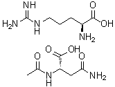 CAS # 4584-43-4, L-Arginine N-acetyl-L-asparaginate, Arginine N-acetylasparaginate, Arginine N-acetylasparaginate