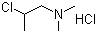structure of CAS# 4584-49-0, 2-Dimethylaminoisopropyl chloride hydrochloride