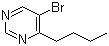 structure of CAS# 4595-64-6, 5-溴-4-丁基嘧啶