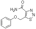 CAS # 4609-52-3, 5-(Phenoxymethyl)-1,2,3-thiadiazole-4-carboxamide, NSC 59751