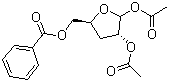 structure of CAS# 4613-71-2, 5-O-苯甲酰基-1,2-二-O-乙酰基-3-脱氧-D-呋喃核糖