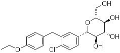 structure of CAS# 461432-26-8, (1S)-1,5-脱水-1-C-[4-氯-3-[(4-乙氧基苯基)甲基]苯基]-D-葡萄糖醇