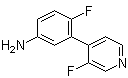 CAS 登录号：462652-33-1, 4-(5-氨基-2-氟苯基)-3-氟吡啶