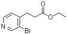 structure of CAS# 463303-98-2, 3-Bromo-4-pyridinepropanoic acid ethyl ester