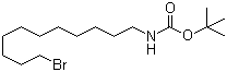 structure of CAS# 463930-53-2, N-(11-溴十一烷基)氨基甲酸叔丁酯