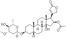 structure of CAS# 465-16-7, Oleandrin