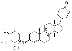 structure of CAS# 466-06-8, Proscillaridin A