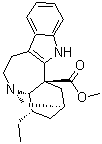 CAS # 467-77-6, Ibogamine-18-carboxylic acid methyl ester, (-)-Coronaridine, Coronaridin, NSC 127490