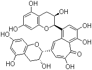 structure of CAS# 4670-05-7, 茶黄素