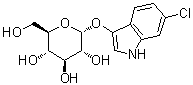 structure of CAS# 467214-46-6, 6-氯-1H-吲哚-3-基 alpha-D-吡喃葡萄糖苷