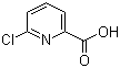 structure of CAS# 4684-94-0, 6-氯吡啶-2-羧酸