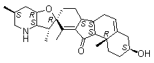 structure of CAS# 469-59-0, 蒜黎芦碱