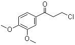structure of CAS# 4693-38-3, 3-氯-3',4'-二甲氧基苯丙酮
