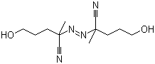 structure of CAS# 4693-47-4, 4,4'-偶氮双(4-氰基戊醇)