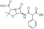 CAS 登录号：4697-36-3, 羧苄青霉素