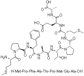 CAS # 471926-71-3, L-Methionyl-L-prolyl-L-phenylalanyl-L-alanyl-L-threonyl-L-prolyl-L-methionyl-L-alpha-glutamyl-L-alanine