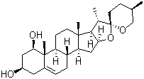 structure of CAS# 472-11-7, 鲁斯可皂苷元