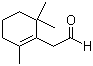structure of CAS# 472-66-2, 2,6,6-Trimethyl-1-cyclohexene-1-acetaldehyde