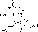 structure of CAS# 473278-54-5, 2'-O-(2-甲氧乙基)鸟苷