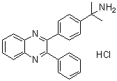 CAS # 473382-50-2, alpha,alpha-Dimethyl-4-(3-phenyl-2-quinoxalinyl)benzenemethanamine monohydrochloride