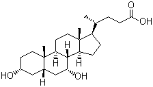 structure of CAS# 474-25-9, Chenodeoxycholic acid