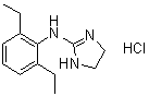 N-(2,6-Diethylphenyl)-4,5-dihydro-1H-imidazol-2-amine monohydrochloride molecular structure (CAS 4749-61-5)