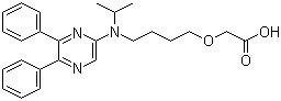 structure of CAS# 475085-57-5, [4-[(5,6-二苯基吡嗪基)(1-甲基乙基)氨基]丁氧基]乙酸