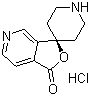 structure of CAS# 475152-16-0, Spiro[furo[3,4-c]pyridine-3(1H),4'-piperidin]-1-one hydrochloride